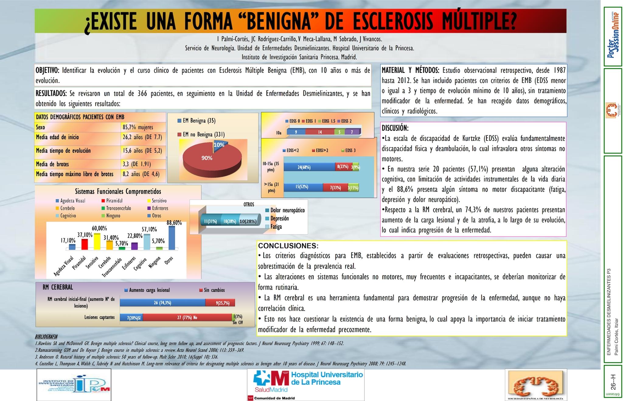 ¿EXISTE UNA FORMA BENIGNA DE ESCLEROSIS MÚLTIPLE?