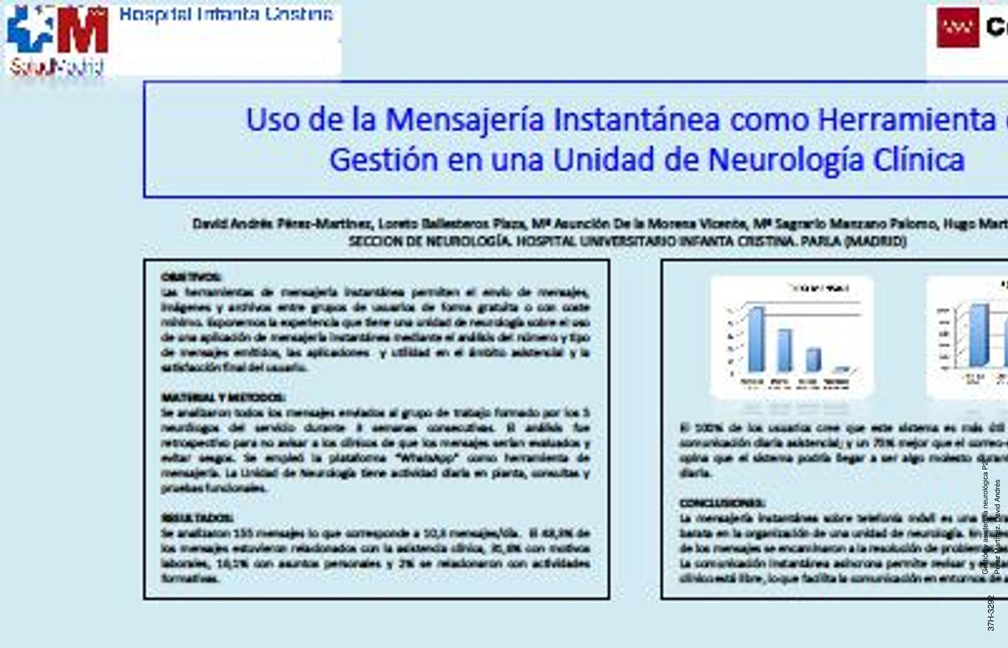 Uso de la mensajería instantánea como herramienta de gestión en una unidad de neurología clínica