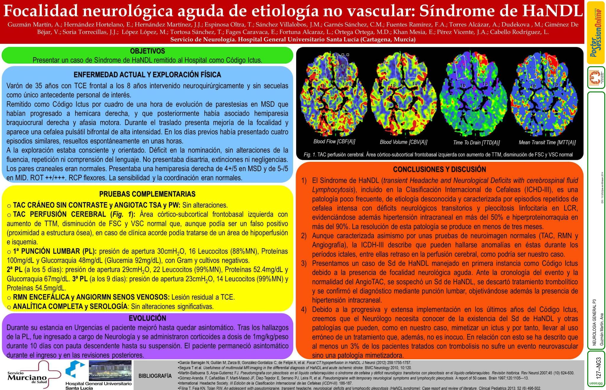 Focalidad neurológica aguda de etiología no vascular: Síndrome de HaNDL