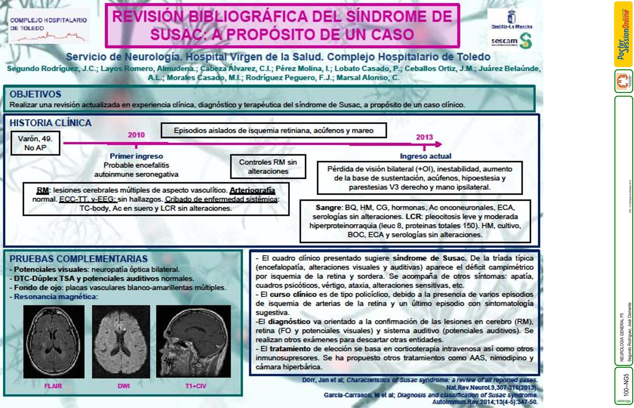 Revisión bibliográfica del síndrome de SUSAC: a propósito de un caso