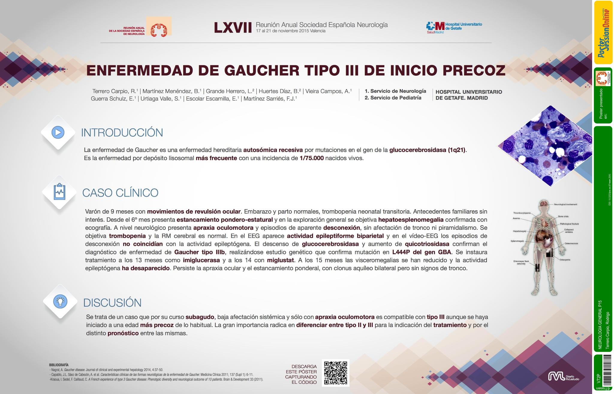 Enfermedad de Gaucher tipo III de inicio precoz