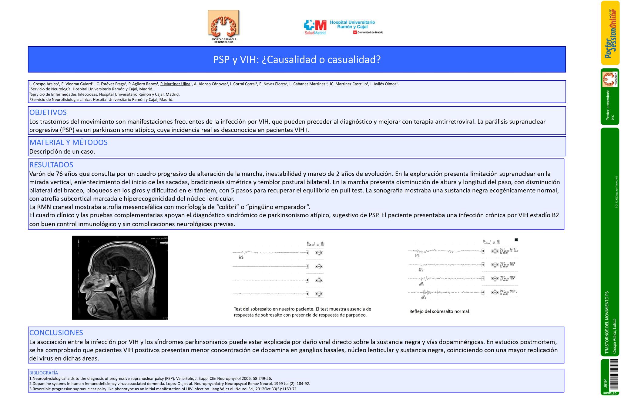 PSP y VIH: ¿casualidad o causalidad?