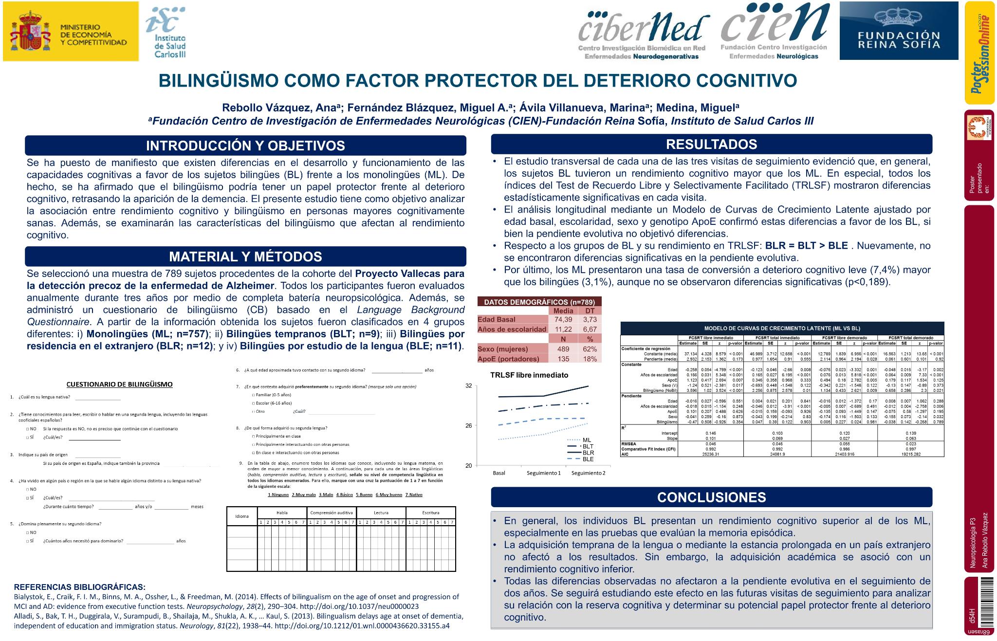 Bilinguismo como factor protector del deterioro cognitivo