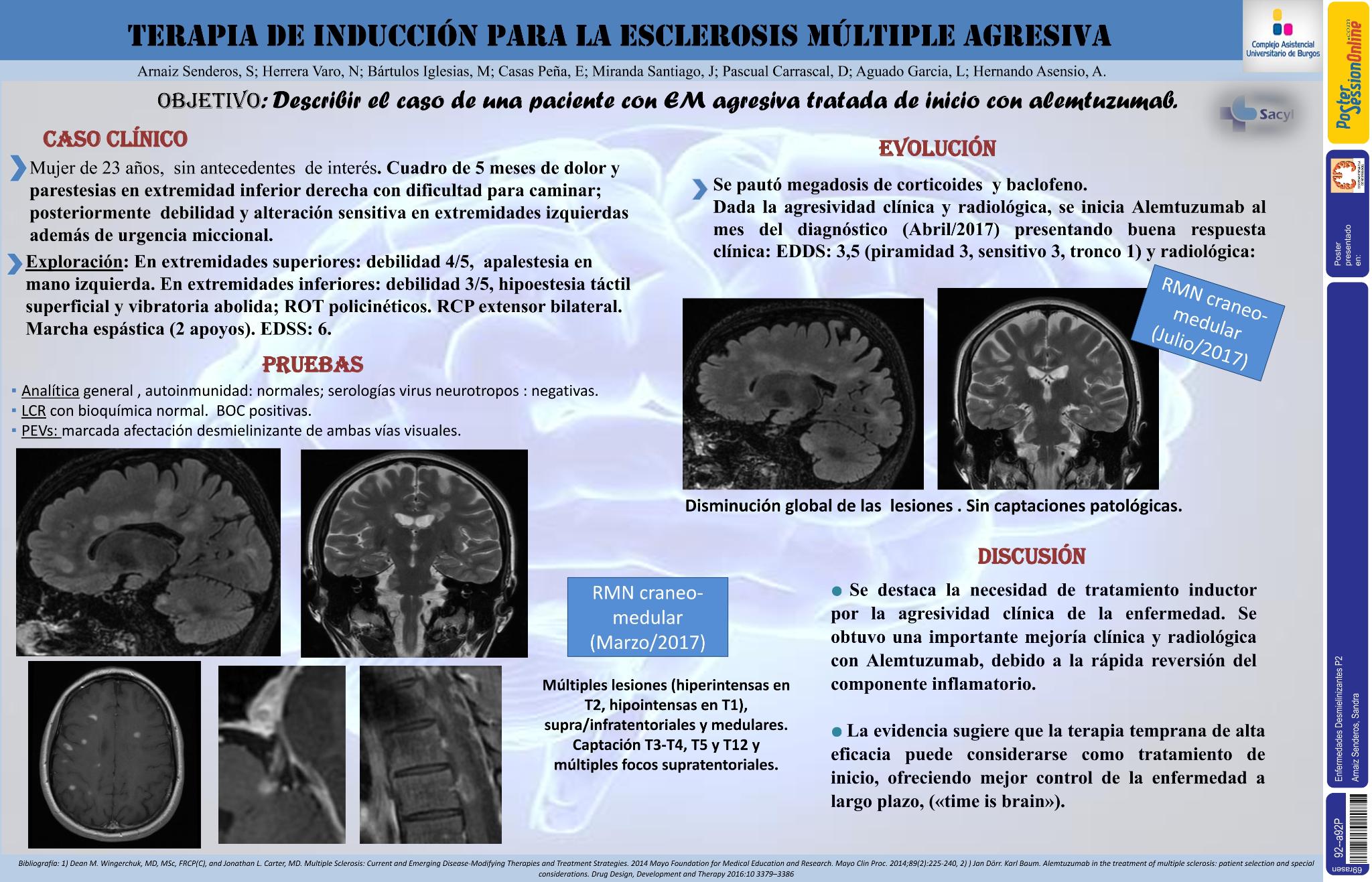 Terapia de inducción para la esclerosis múltiple agresiva