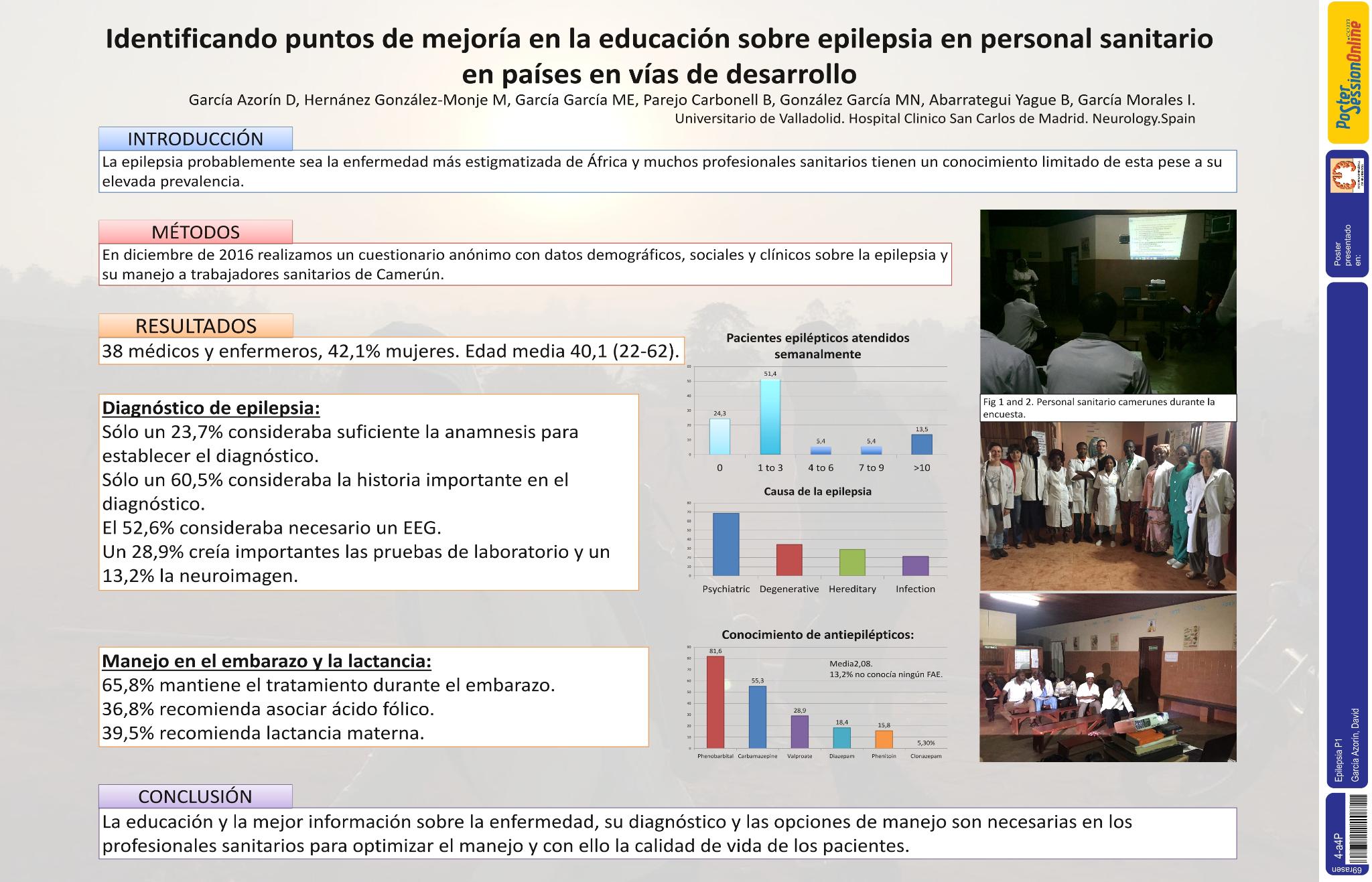 Identificando puntos de mejoría en la educación sobre epilepsia en personal sanitario en países en vías de desarrollo