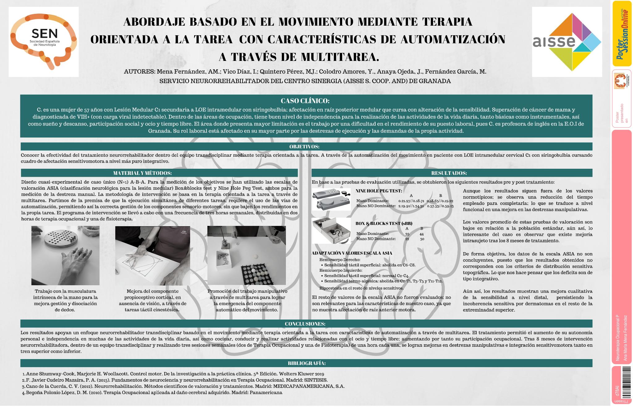 Abordaje basado en el movimiento mediante terapia orientada a la tarea con características de automatización a través de multitarea