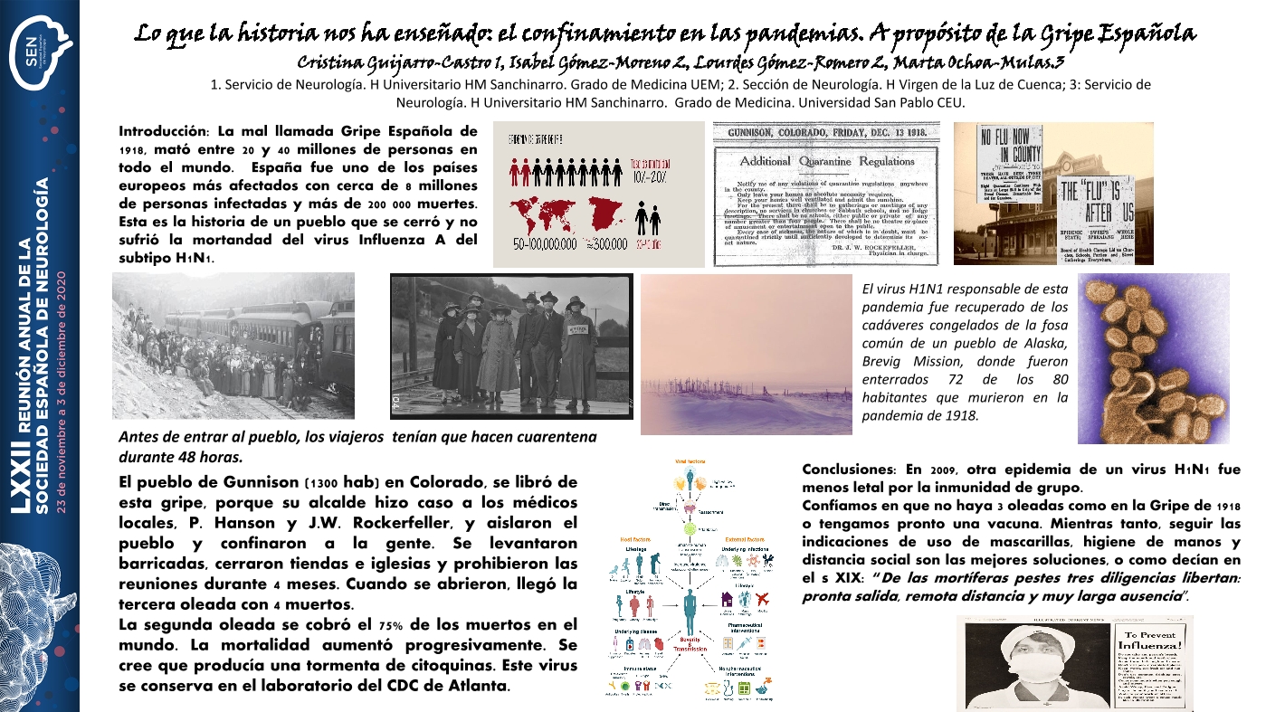 Lo que la historia nos ha enseñado: el confinamiento en las pandemias. A propósito de la Gripe Española