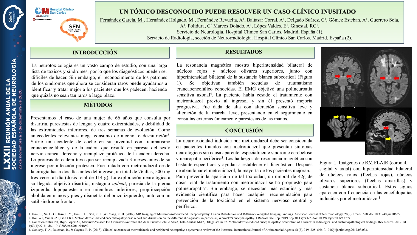 Un tóxico desconocido puede resolver un caso clínico inusitado