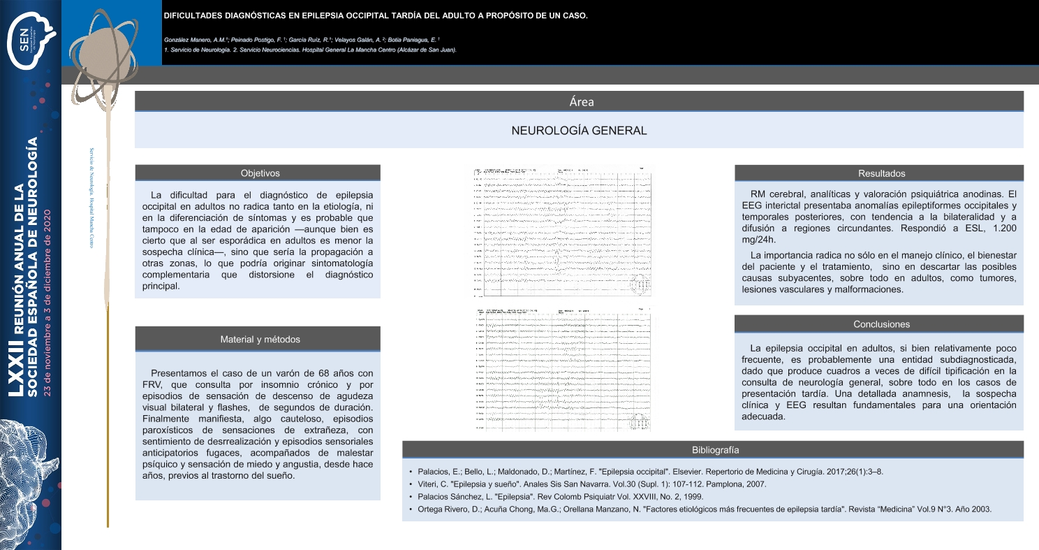 DIFICULTADES DIAGNÓSTICAS EN EPILEPSIA OCCIPITAL TARDÍA DEL ADULTO: A PROPÓSITO DE UN CASO.