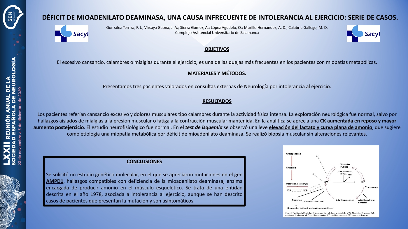 Déficit de mioadenilato deaminasa, una causa infrecuente de intolerancia al ejercicio: serie de casos.