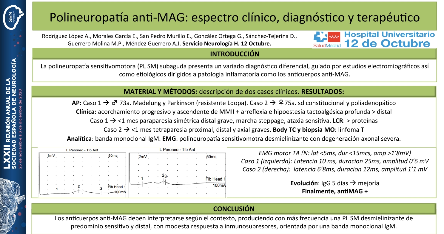 Polineuropatía anti-MAG: espectro clínico, diagnóstico y terapéutico
