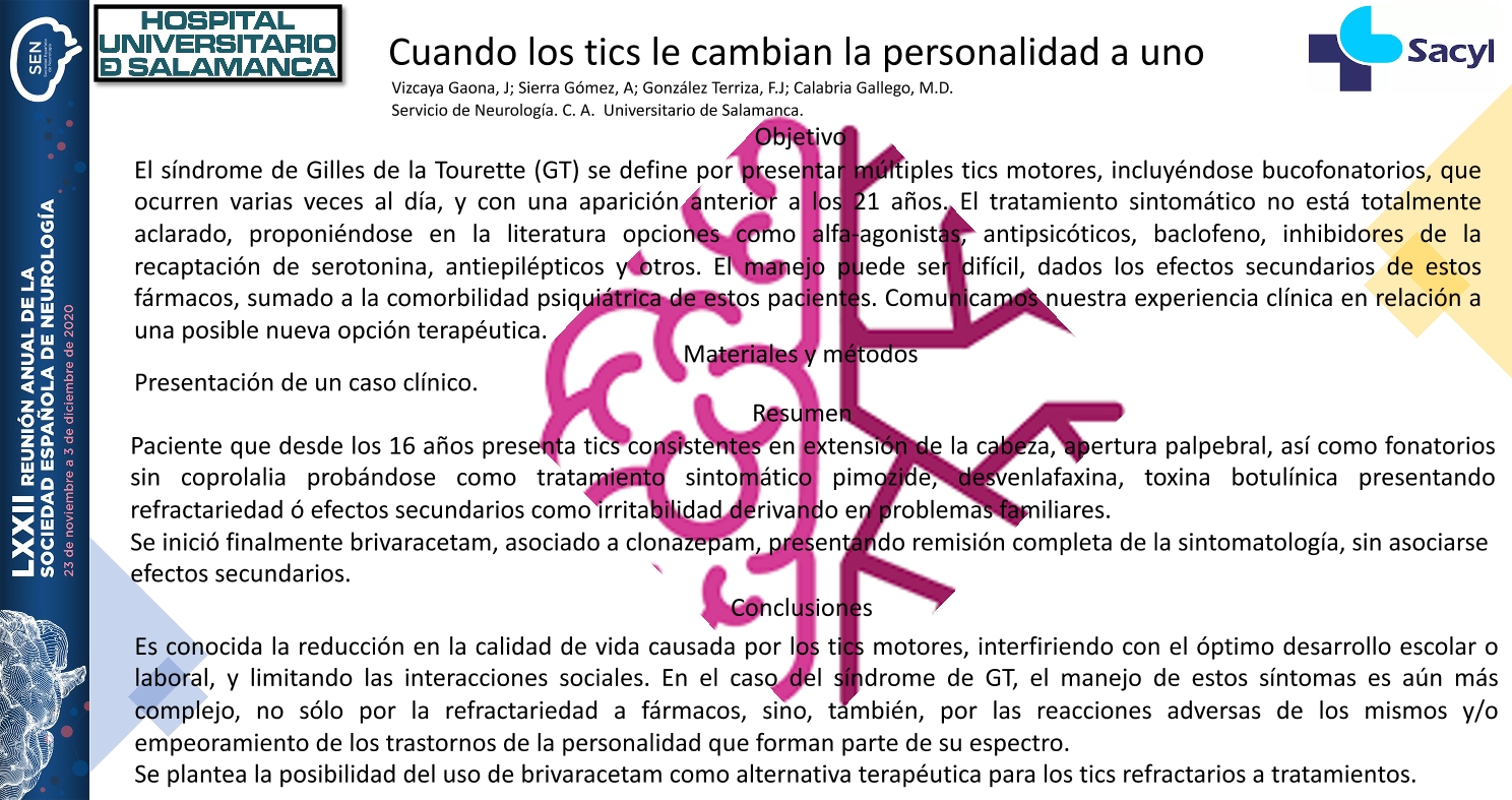 Cuando los tics le cambian el caracter de uno
