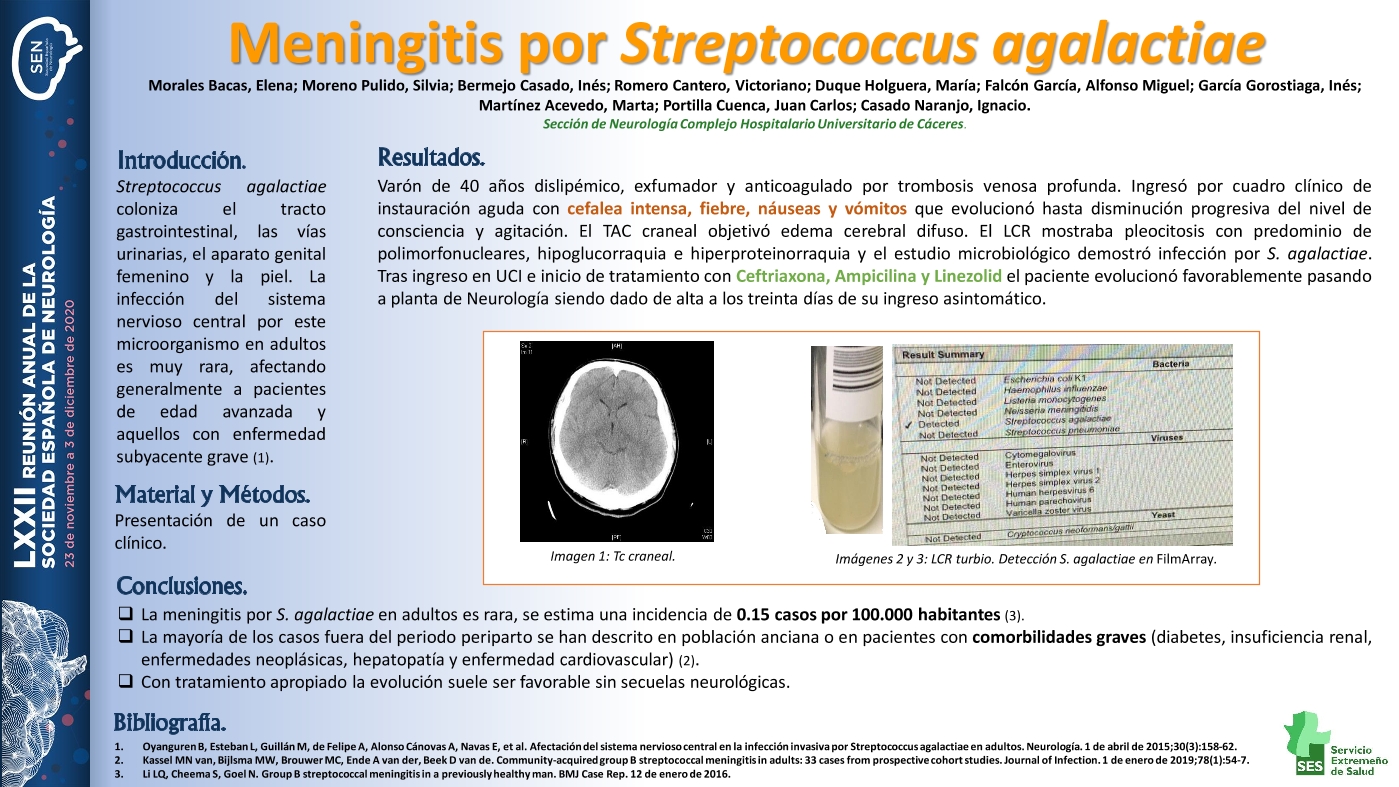 Meningitis por Streptococcus agalactiae