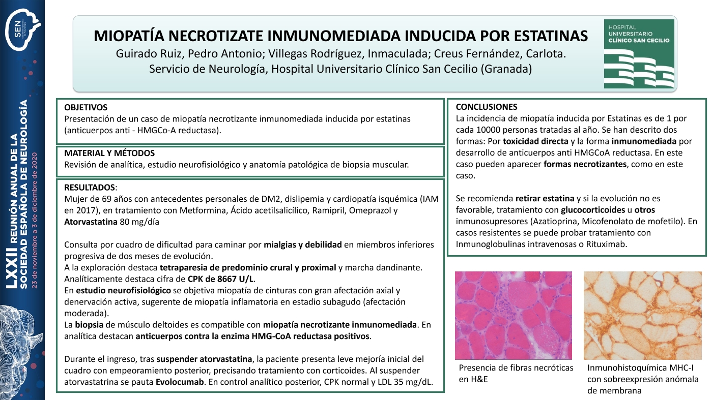 Miopatía necrotizante inmunomediada inducida por estatinas
