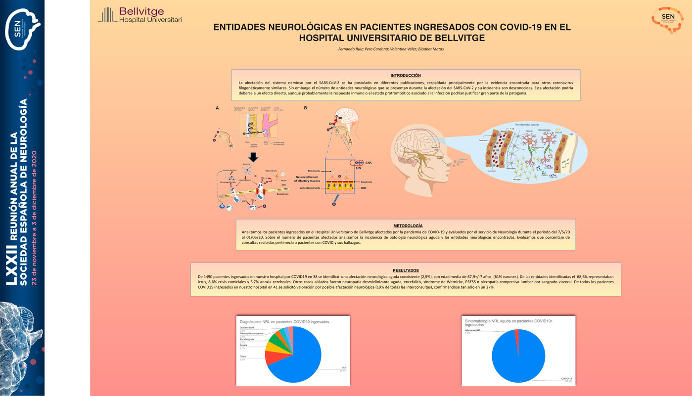 Entidades neurológicas en pacientes ingresados con SARS-CoV-2