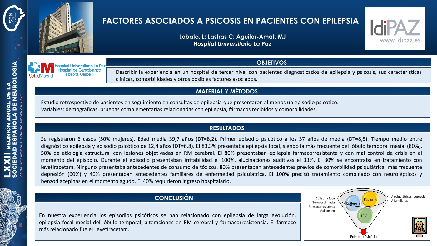 Factores asociados a psicosis en pacientes con epilepsia