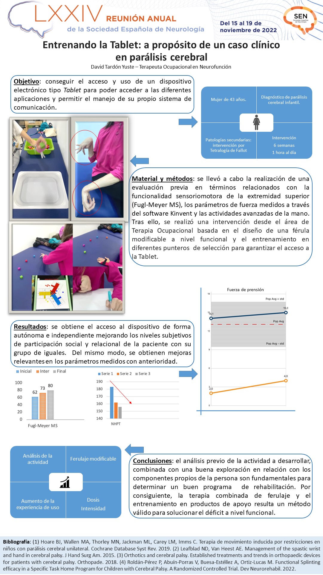 Entrenando la tablet: caso clínico en parálisis cerebral
