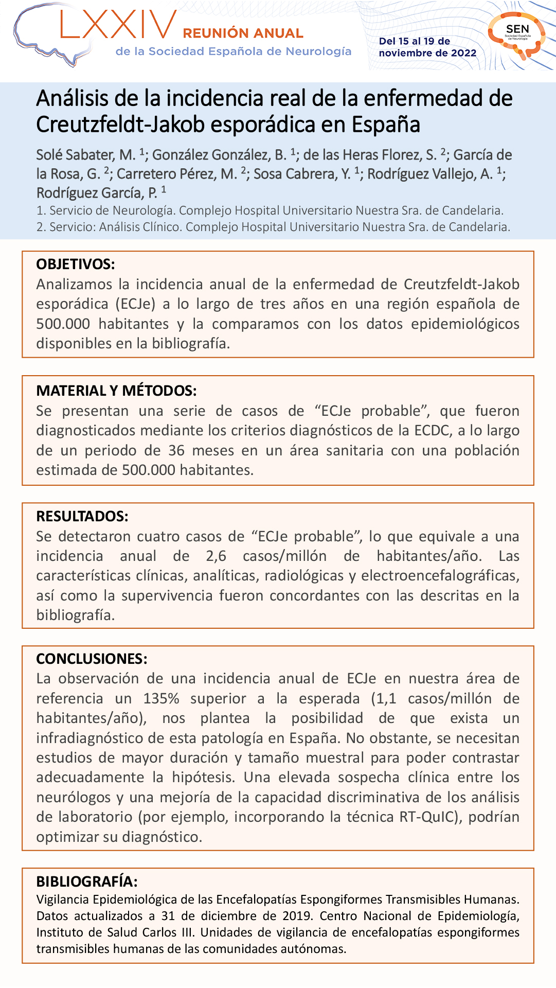 Análisis de la incidencia real de la enfermedad de Creutzfeldt-Jakob esporádica en España