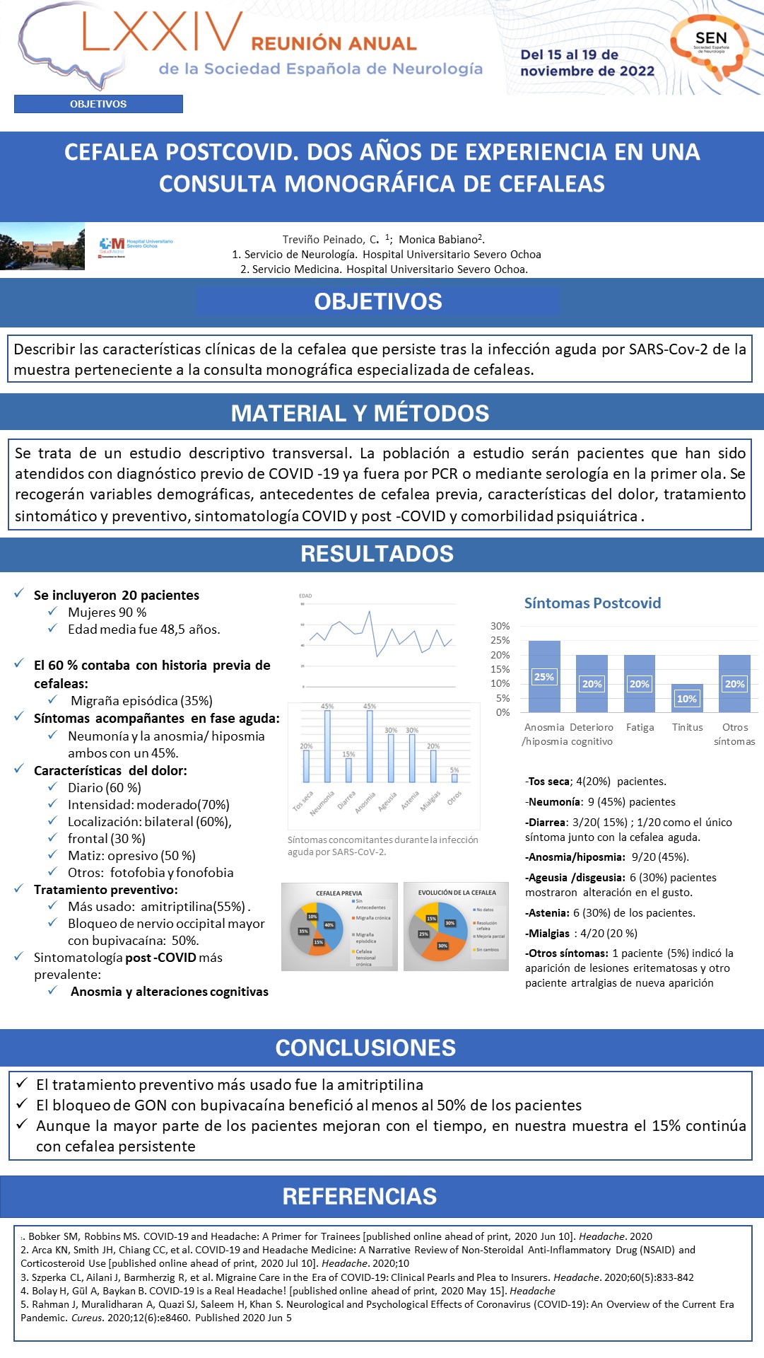 Cefalea postcovid. Dos años de experiencia en una consulta monográfica de cefaleas
