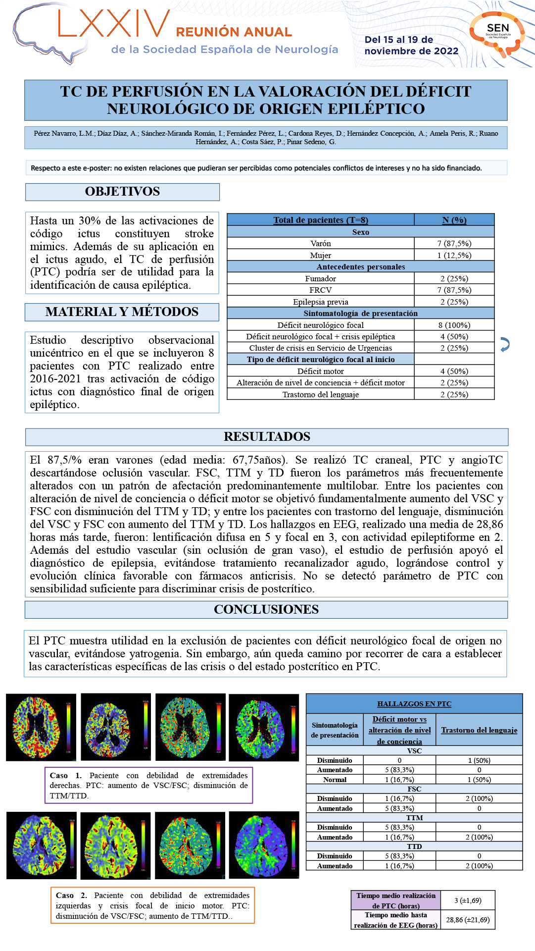 TC de perfusión en la valoración del déficit neurológico de origen epiléptico