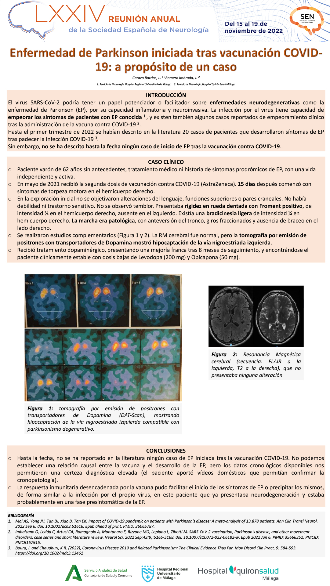 Enfermedad de Parkinson iniciada tras vacuna contra COVID-19: a propósito de un caso