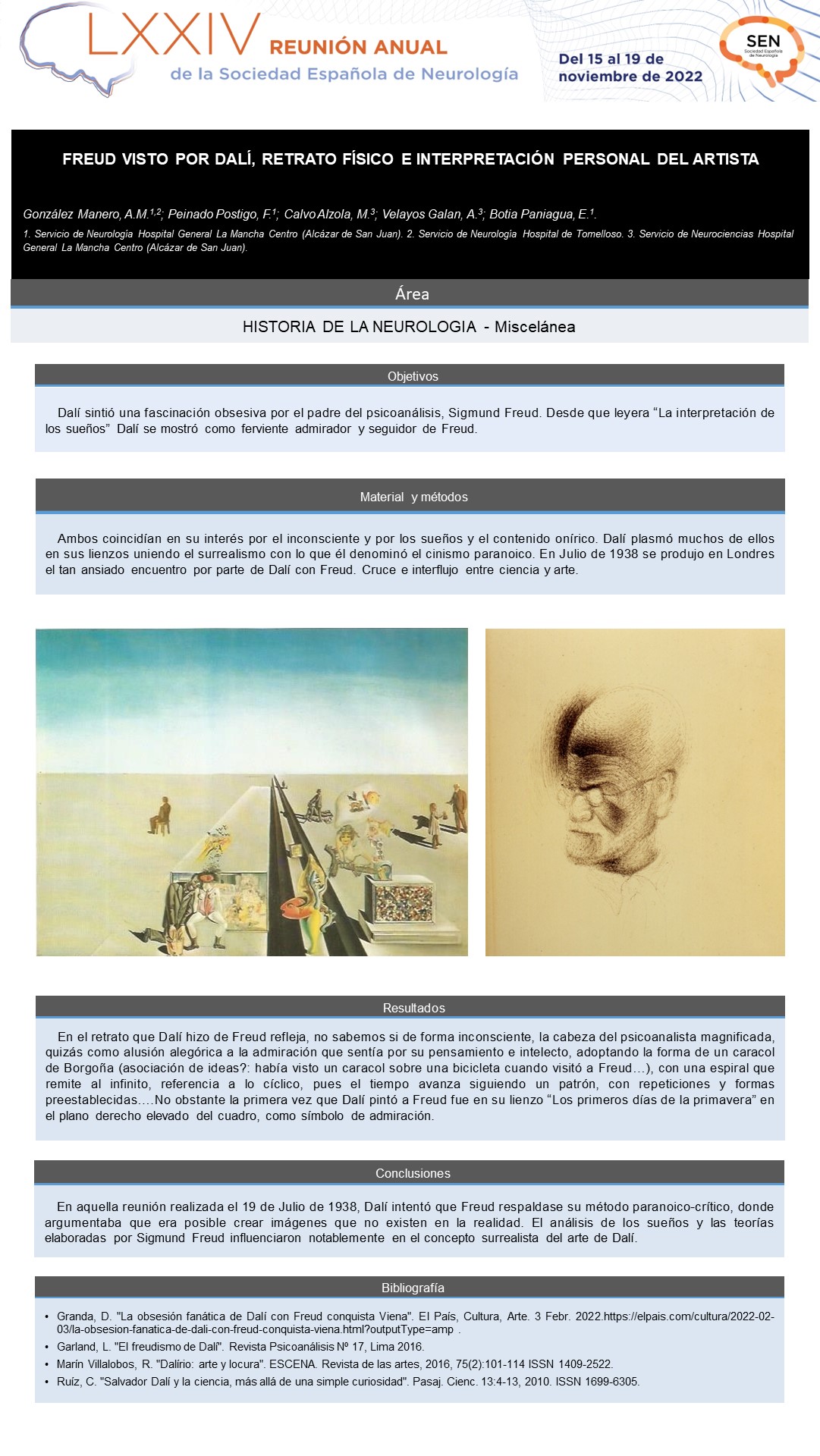 Freud visto por Dalí, retrato físico e interpretación personal del artista