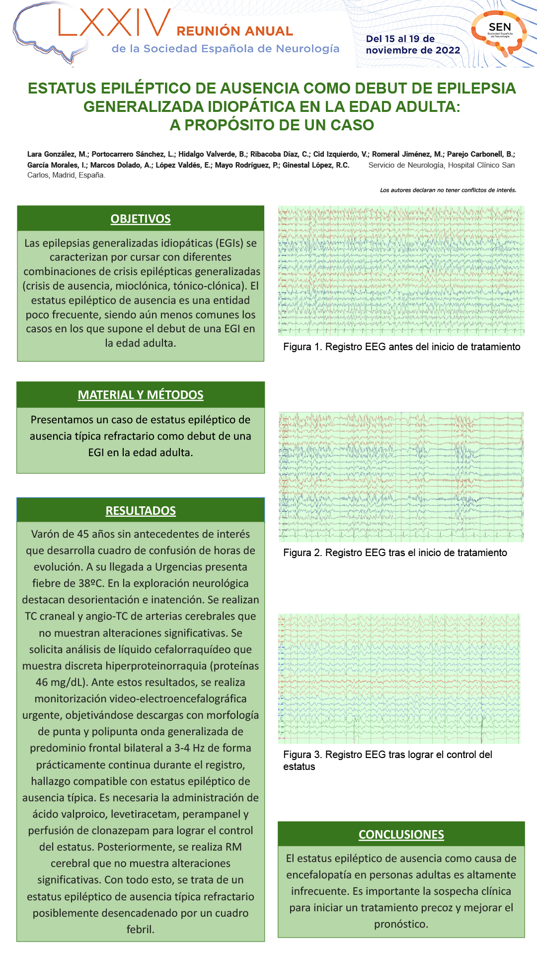Estatus epiléptico de ausencia como debut de epilepsia generalizada idiopática en la edad adulta: a propósito de un caso