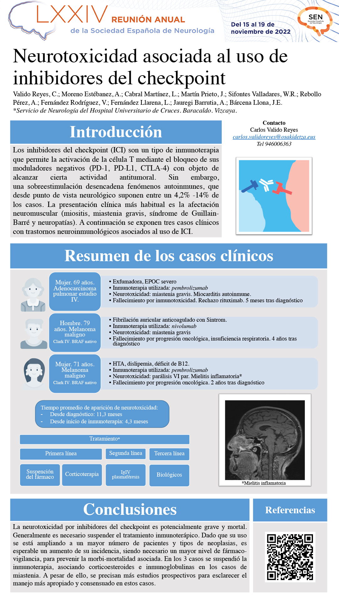 Neurotoxicidad asociada al uso de inhibidores del checkpoint