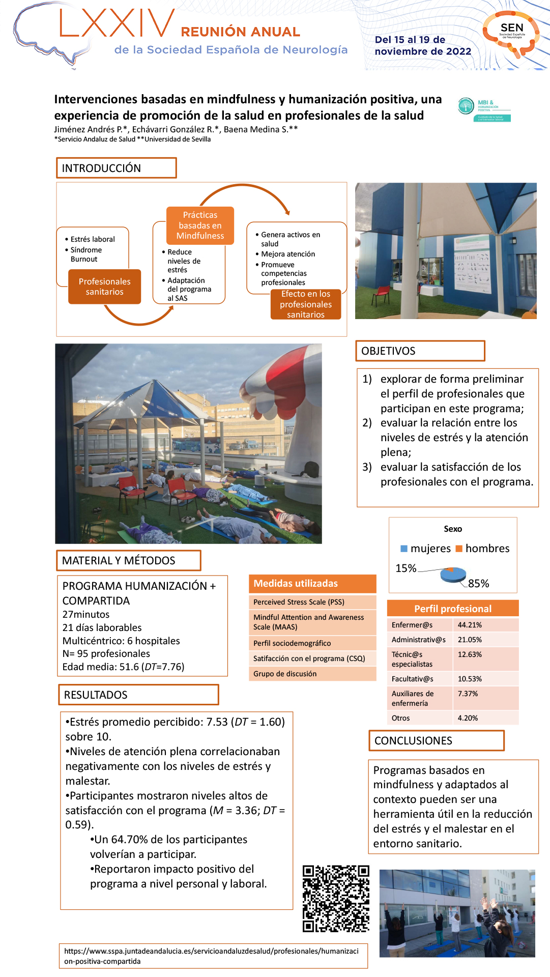 Intervenciones basadas en mindfulness y humanización positiva, una experiencia de promoción de la salud en profesionales de la salud