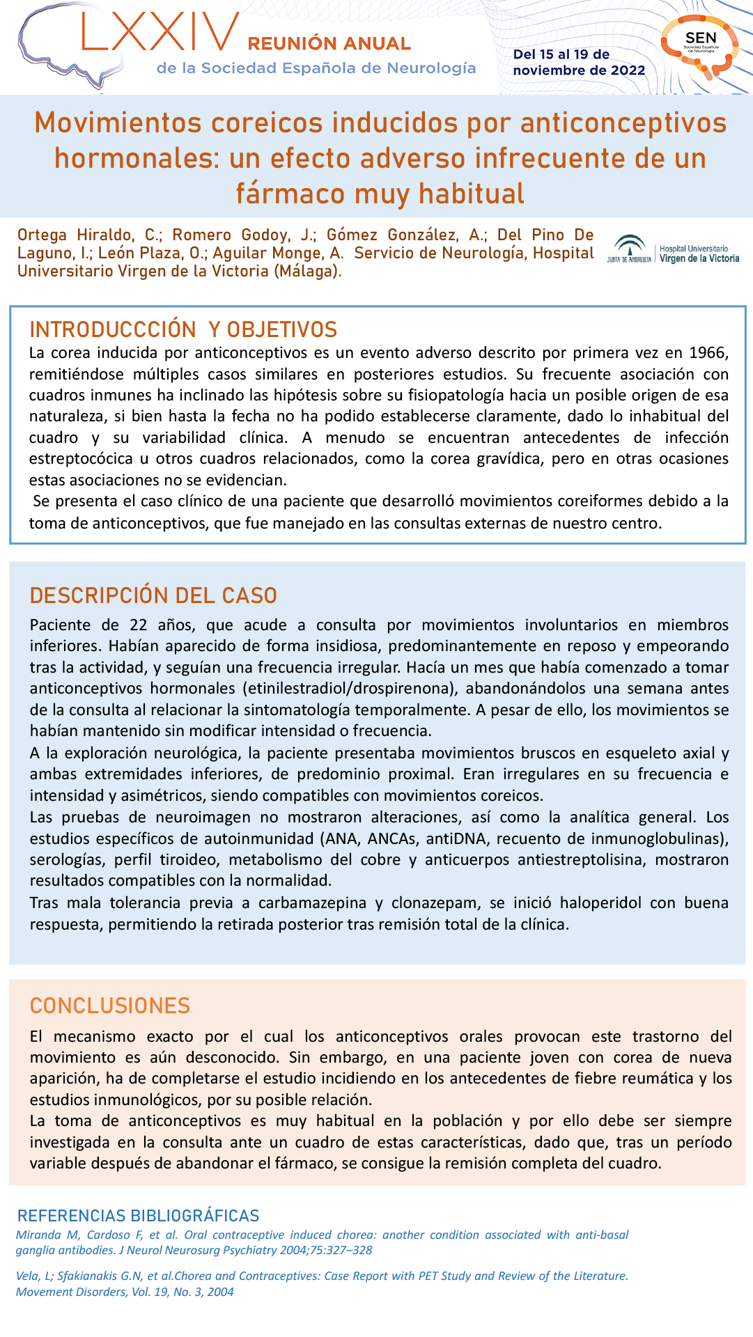 Movimientos coreicos inducidos por anticonceptivos hormonales: un efecto adverso infrecuente de un fármaco muy habitual