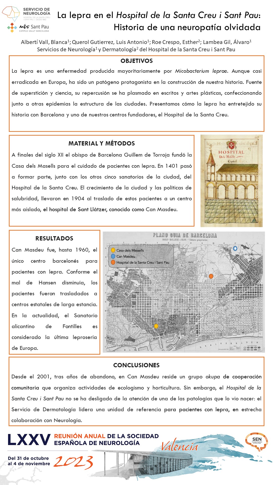 La lepra en el Hospital de Santa Creu i Sant Pau: Historia de una neuropatía olvidada 