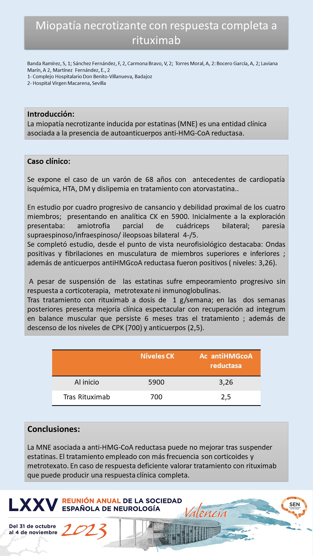 Miopatía necrotizante con respuesta completa a rituximab