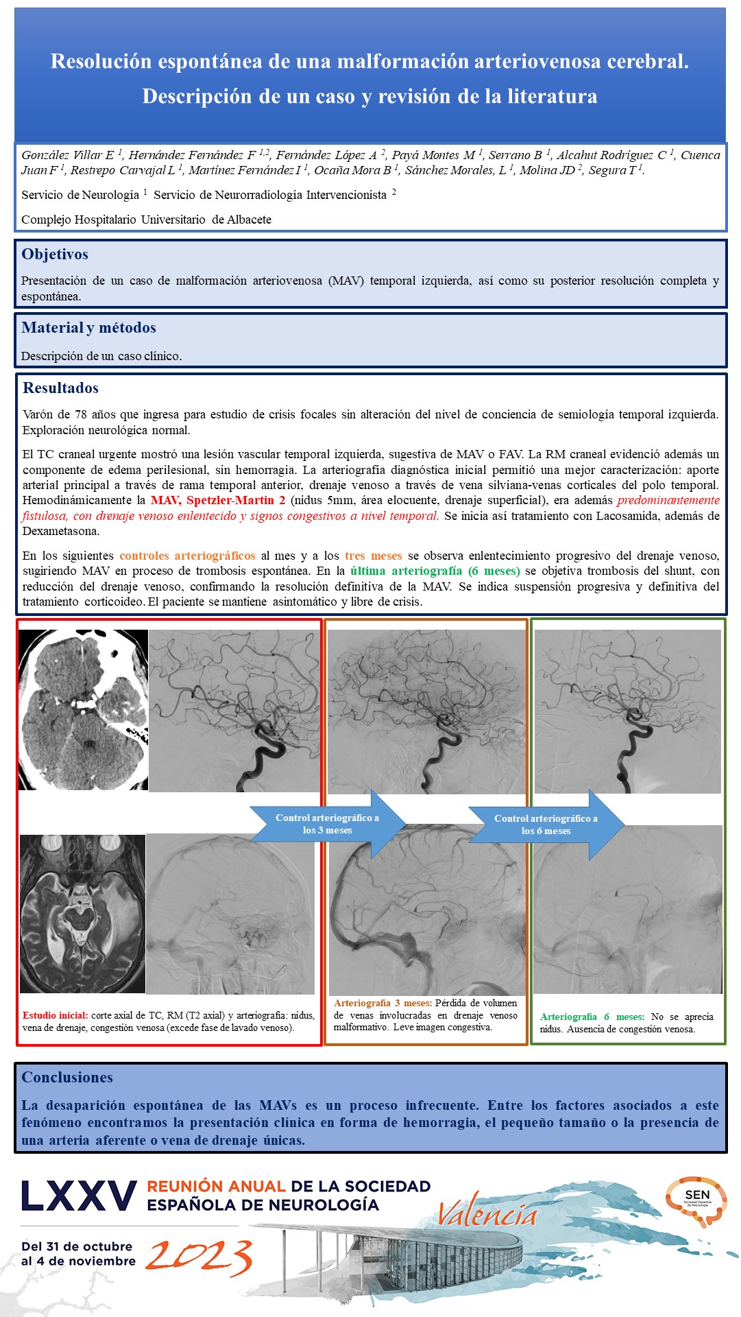 Resolución espontánea de una malformación arteriovenosa cerebral. Descripción de un caso y revisión de la literatura