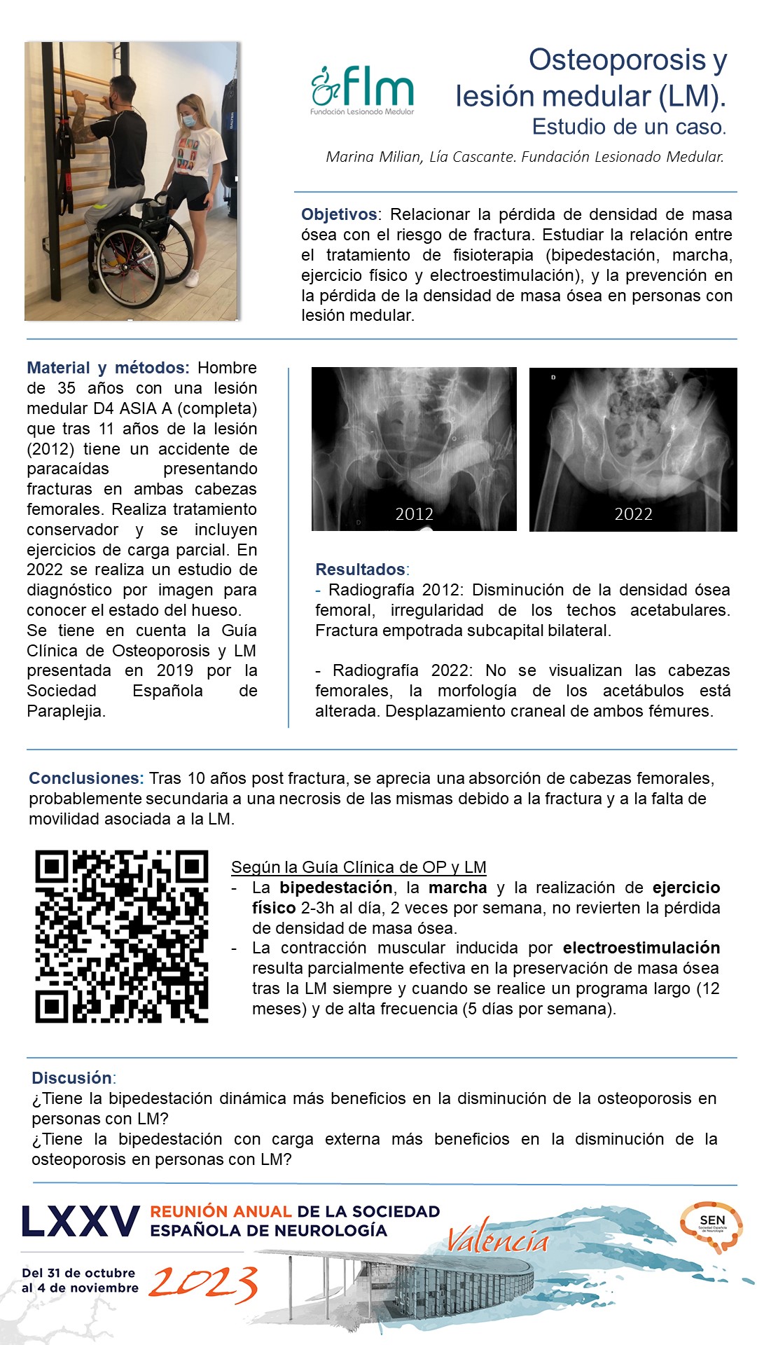 Osteoporosis y lesión medular. Estudio de un caso