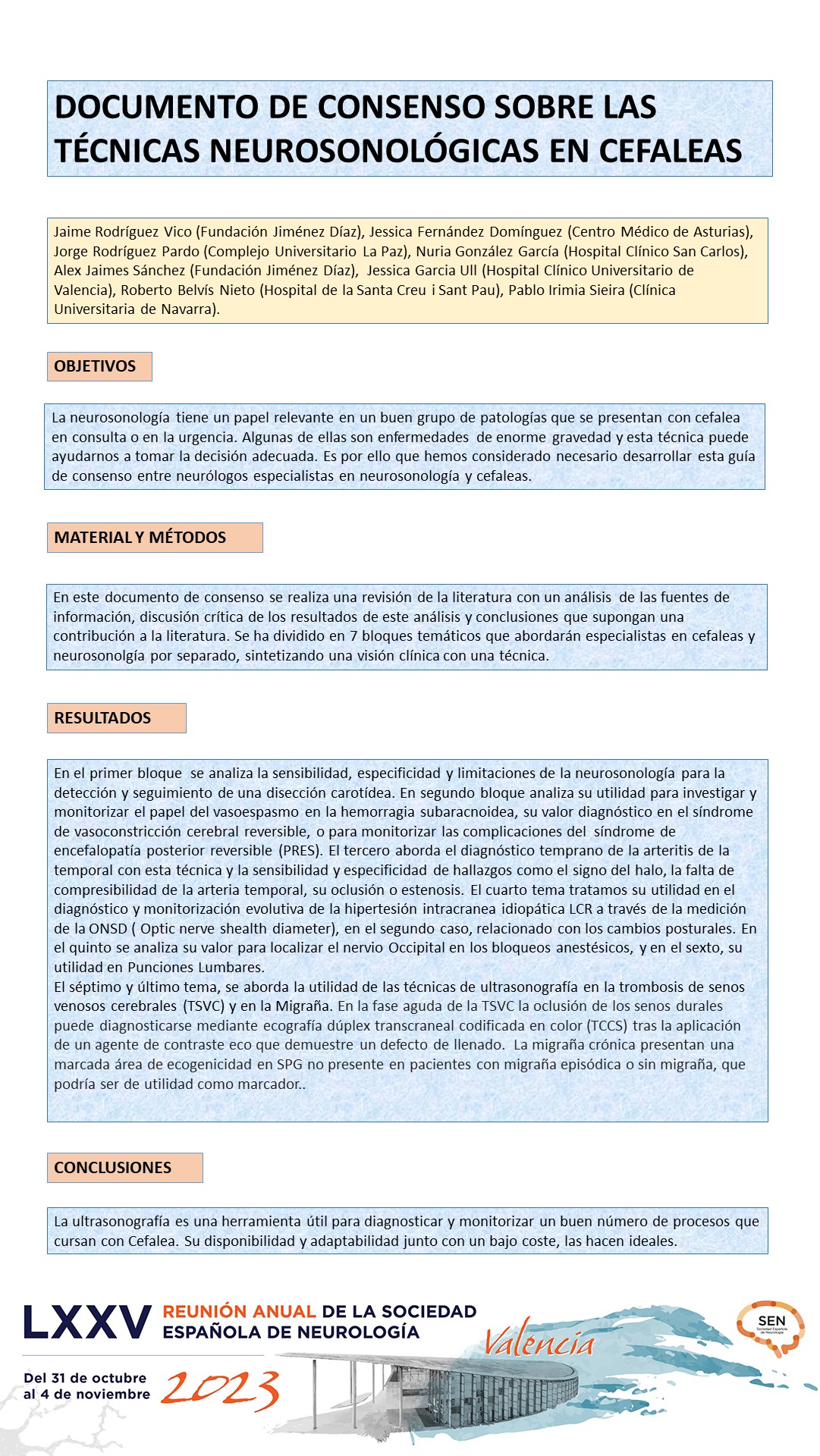 Documento de Consenso sobre las técnicas neurosonológicas en cefaleas