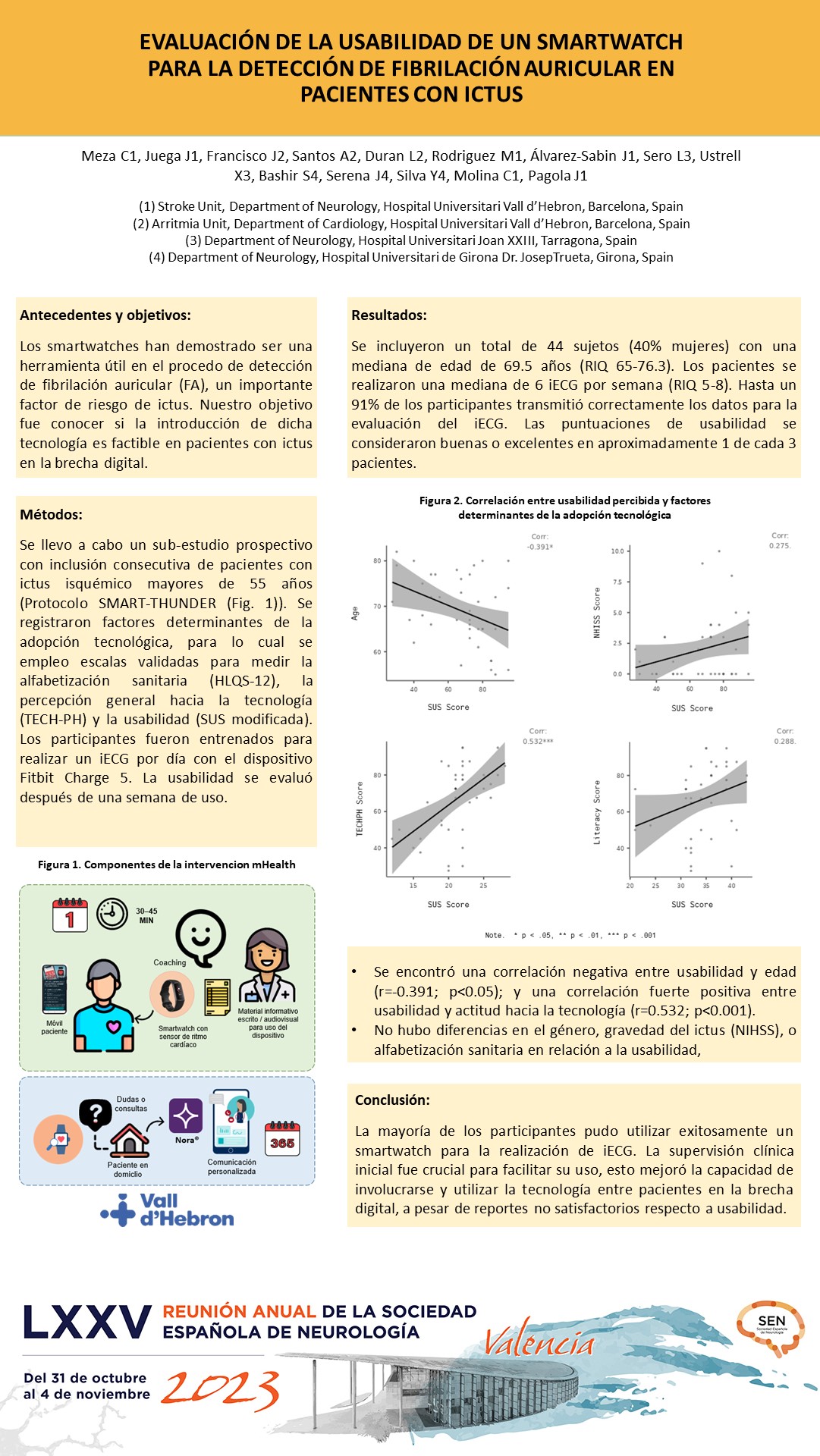 Evaluación de la usabilidad de un smartwatch para la detección de fibrilación auricular entre pacientes con ictus