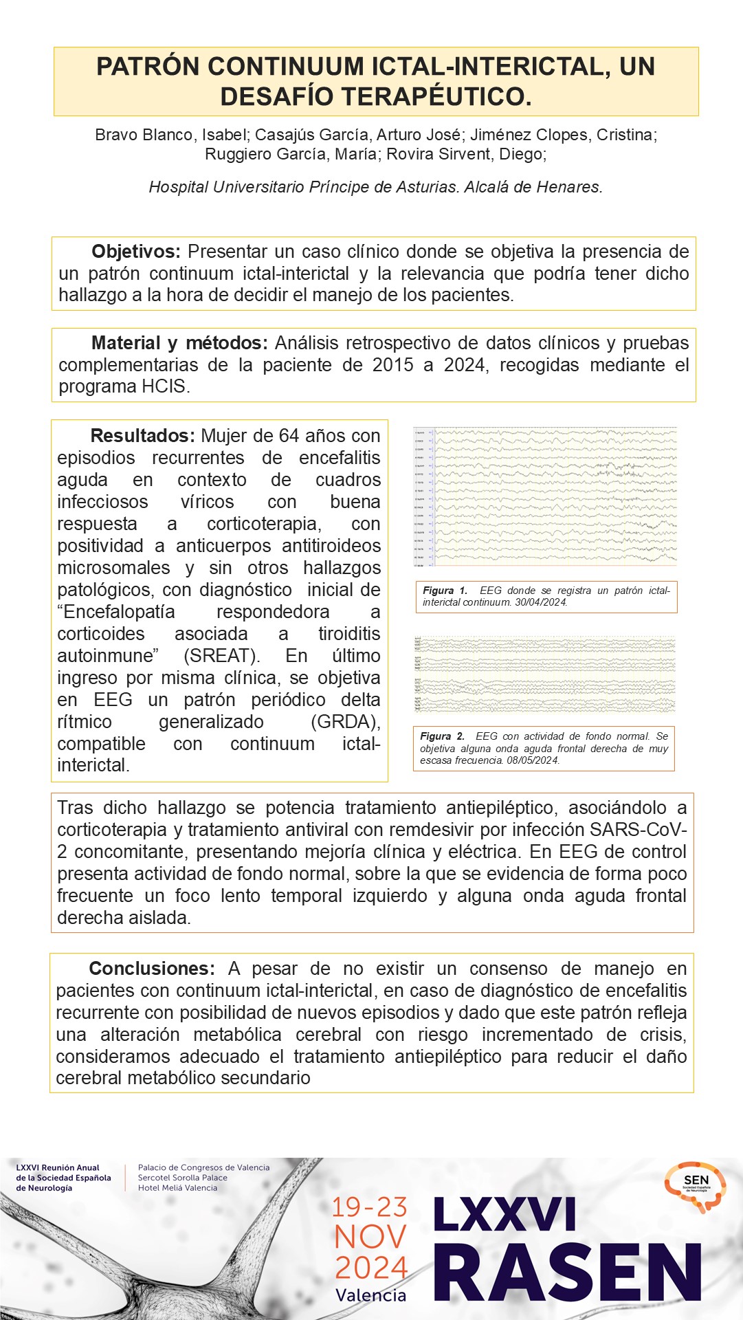 Patrón continuum ictal-interictal, un desafío terapéutico