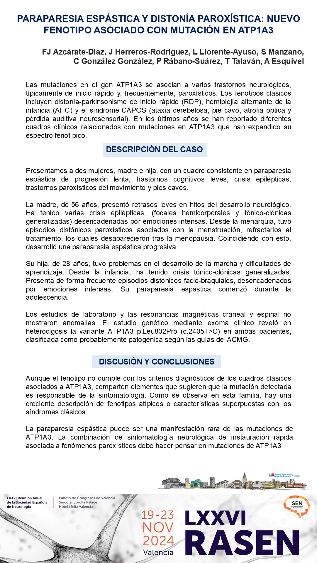 Paraparesia espástica y distonía paroxística: nuevo fenotipo asociado con mutación en ATP1A3