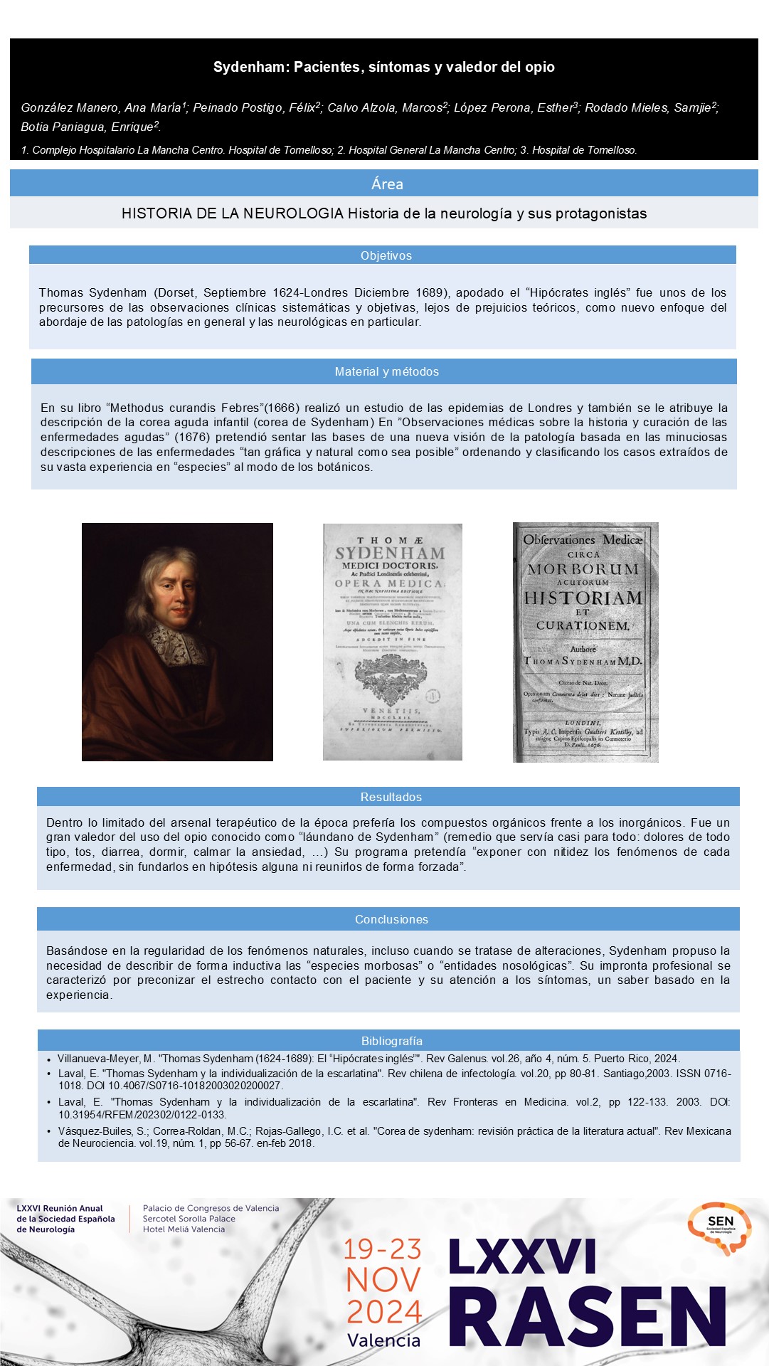 Sydenham: Pacientes, síntomas y valedor del opio