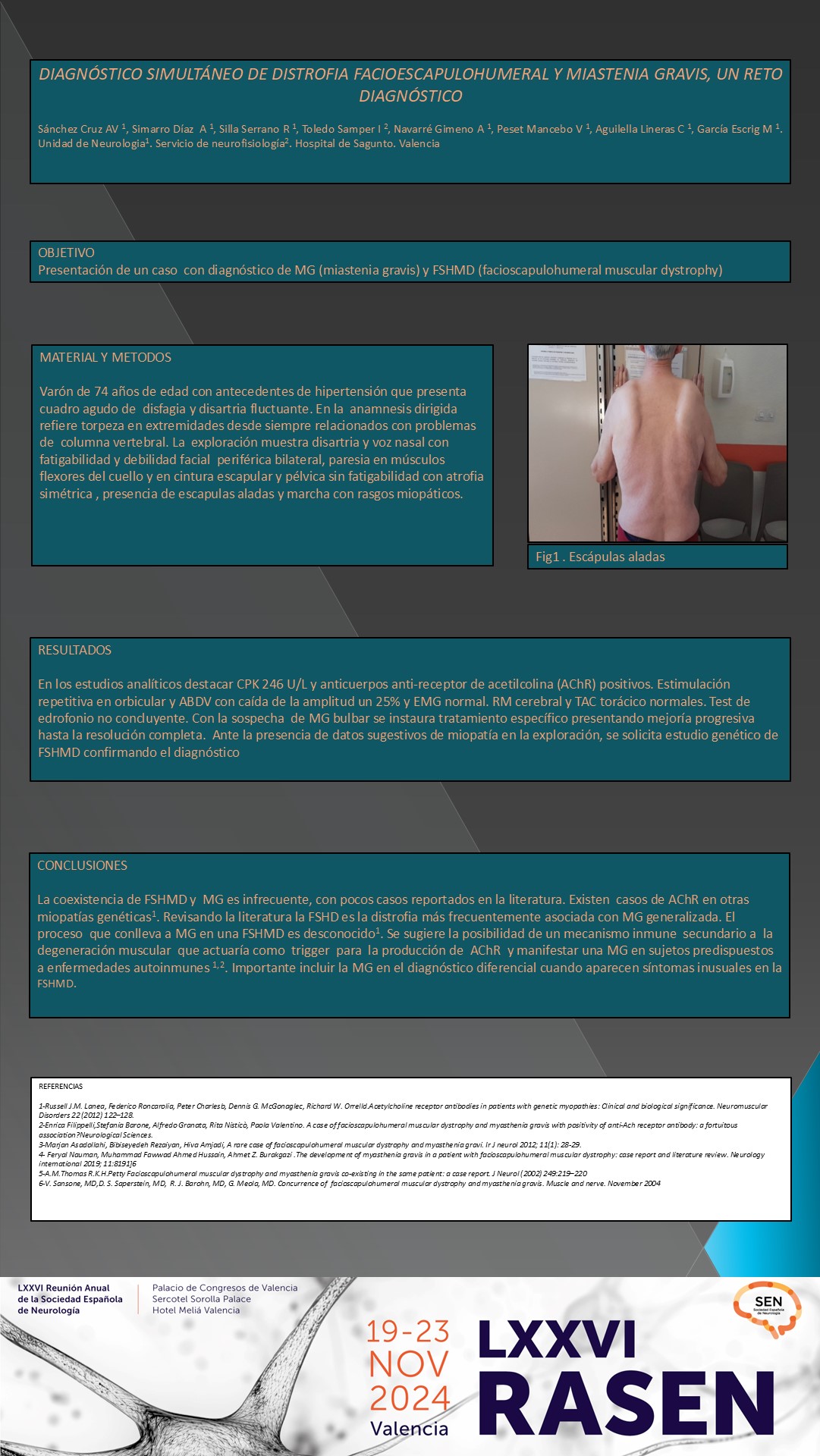 Diagnóstico simultáneo de distrofia facioescapulohumeral y miastenia gravis, un reto diagnóstico