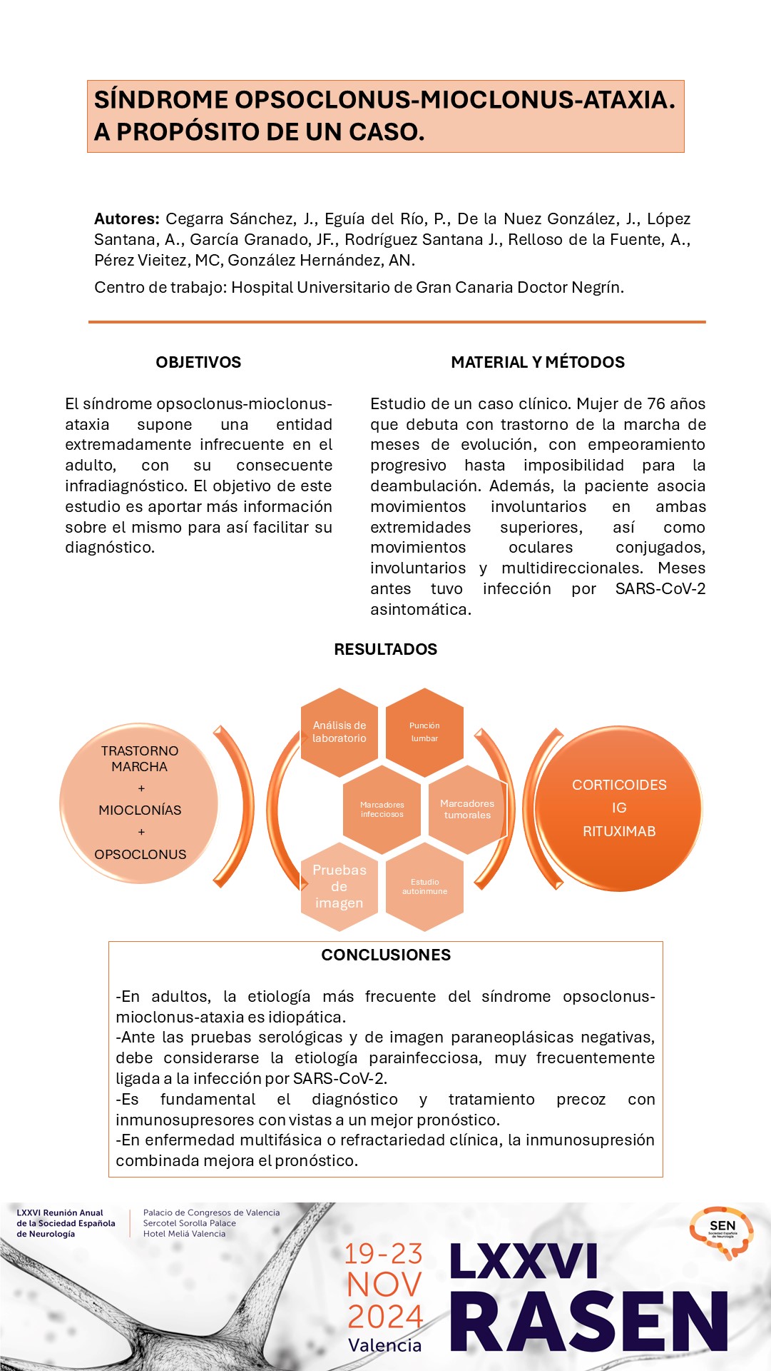 Síndrome opsoclonus-mioclonus-ataxia. A propósito de un caso