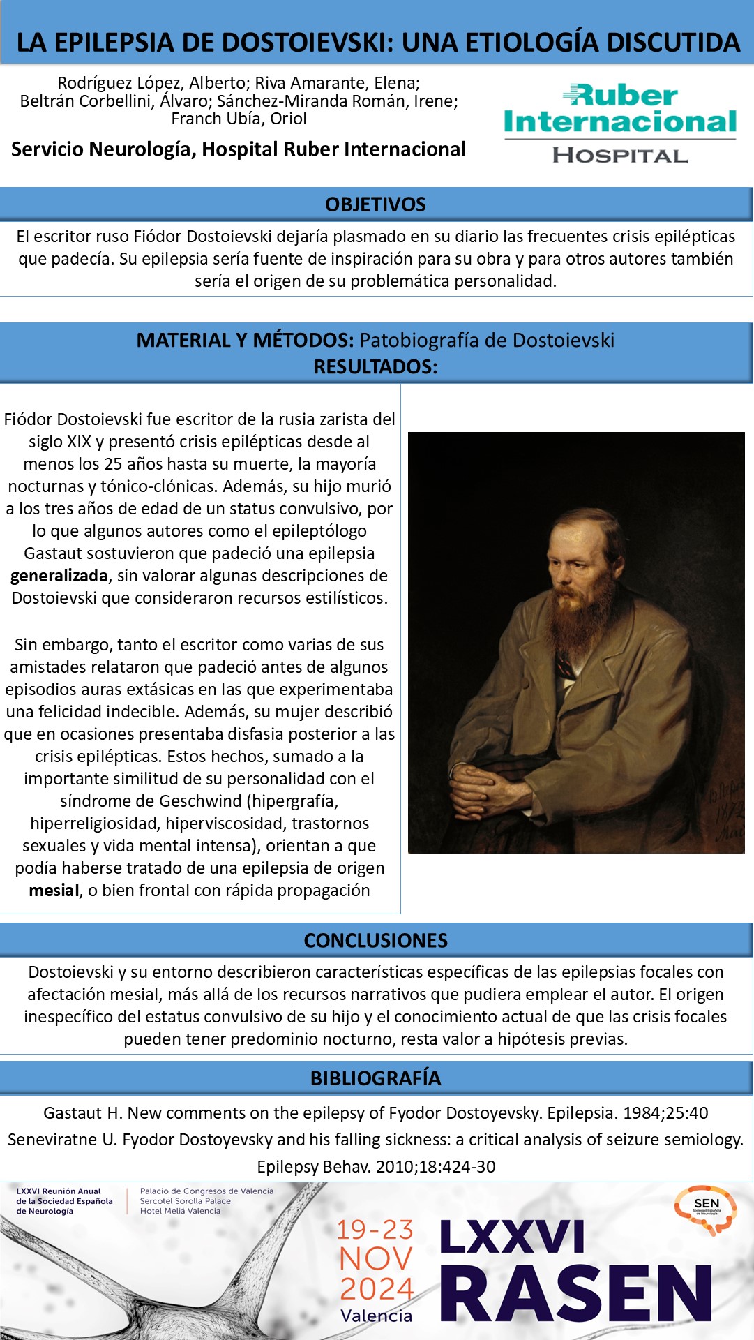 La epilepsia de Dostoievski: una etiología discutida